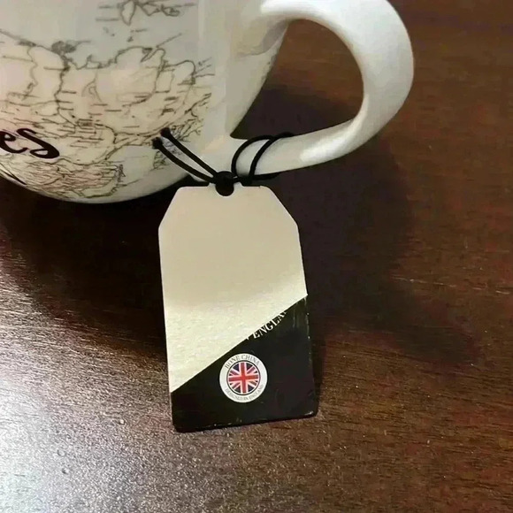 Portobello by Design "Let the Adventure Begin" Oversize CoffeeMug with World Map - Picture 5 of 7